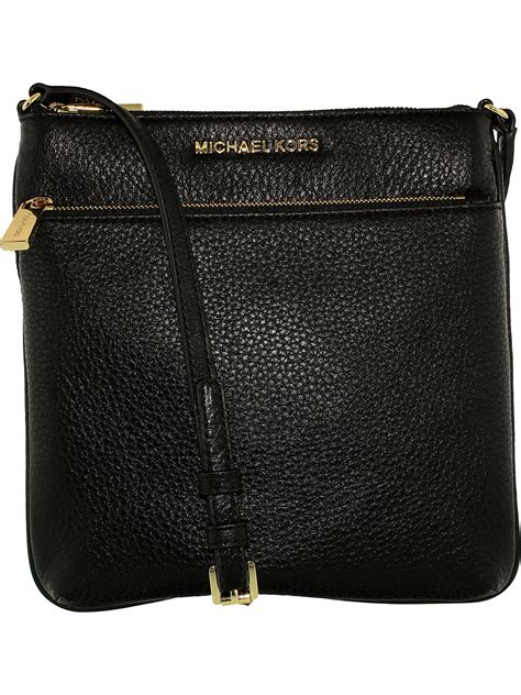 michael kors black pebbled leather bag|Michael Kors leather crossbody bag.